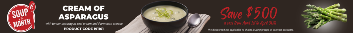 Campbells Soup of the Month Cream of Asparagus